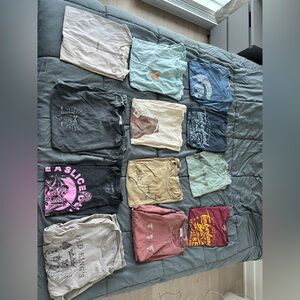 12 t-shirts (different brands)